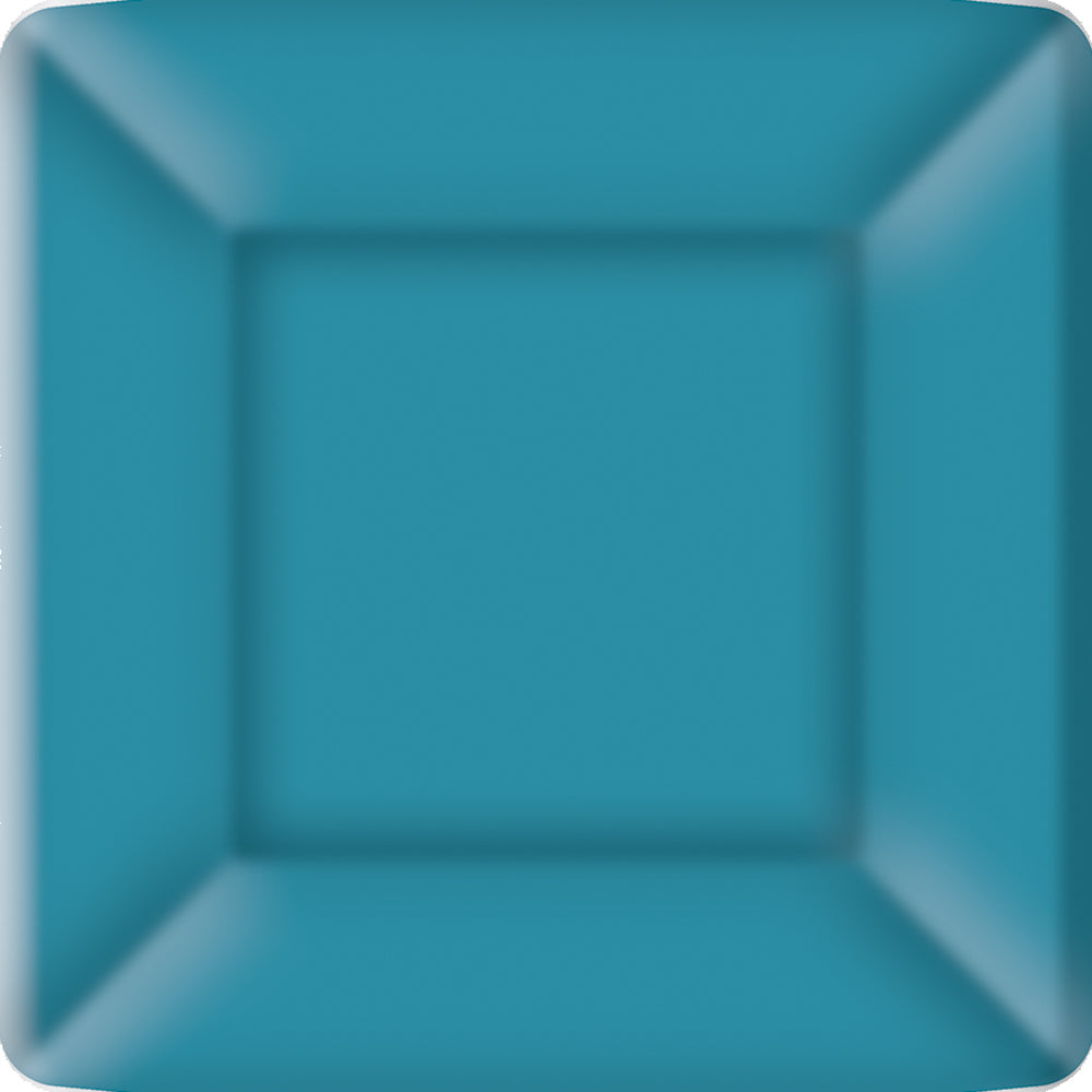 Classic Linen On Ice Blue - Square Paper Salad / Dessert Plate