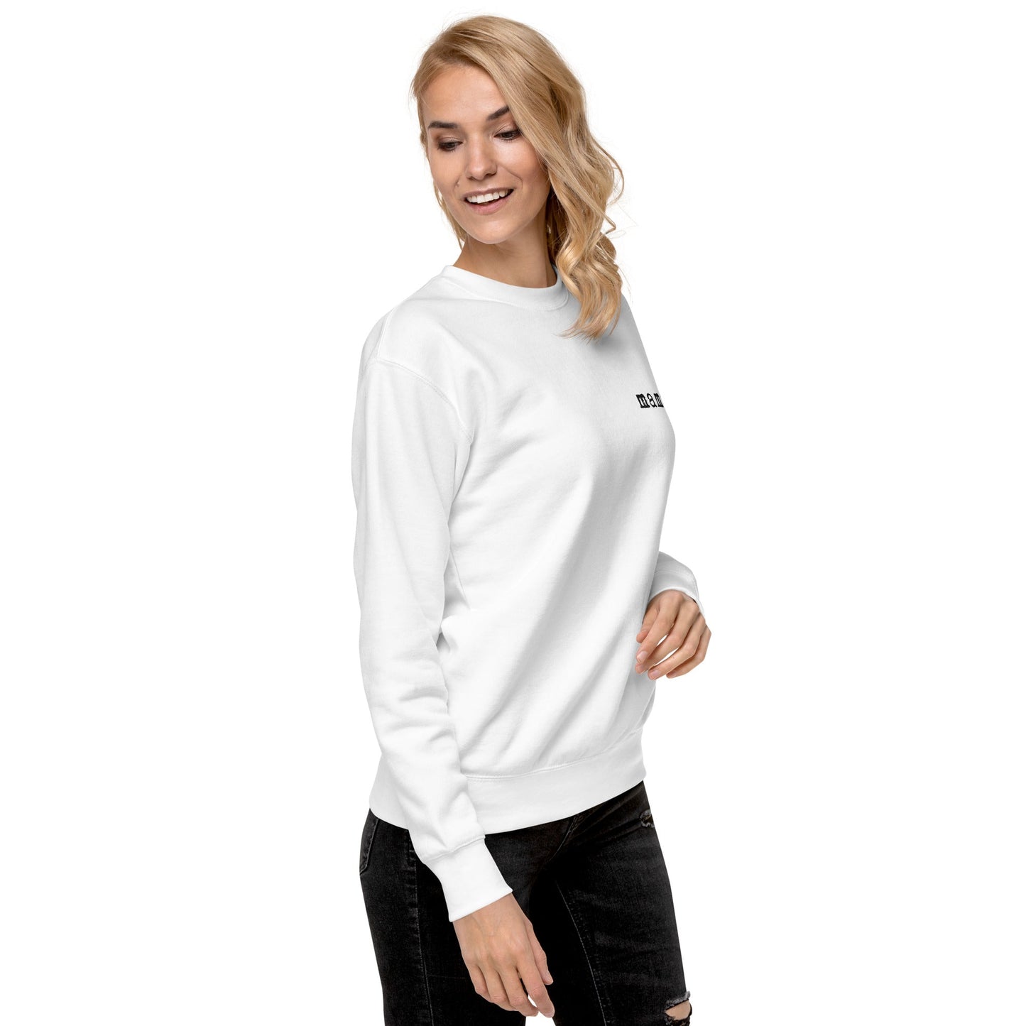 Mama. Embroidered |  Premium Adult Sweatshirt