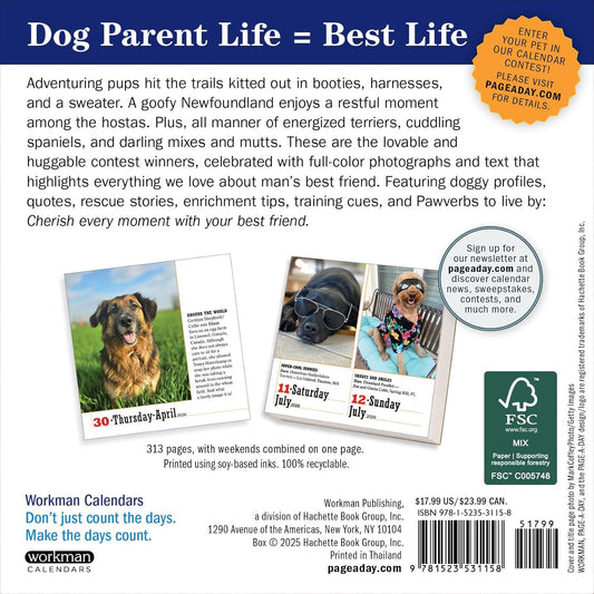 365 Dogs Page-A-Day Calendar 2026: The World's Favorite Dog Calendar