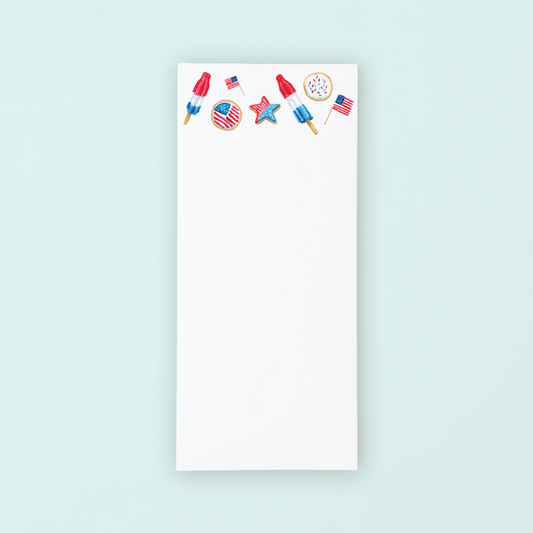 4th of July Treats Lists Pad