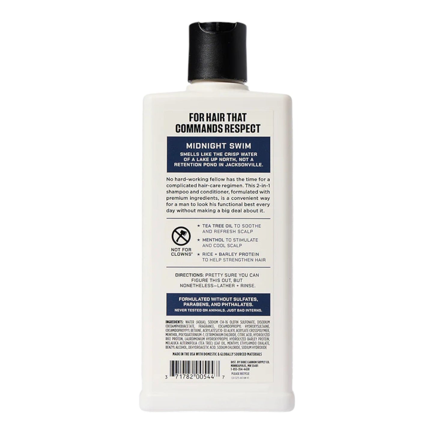 Duke Cannon Shampoo + Conditioner - Midnight Swim