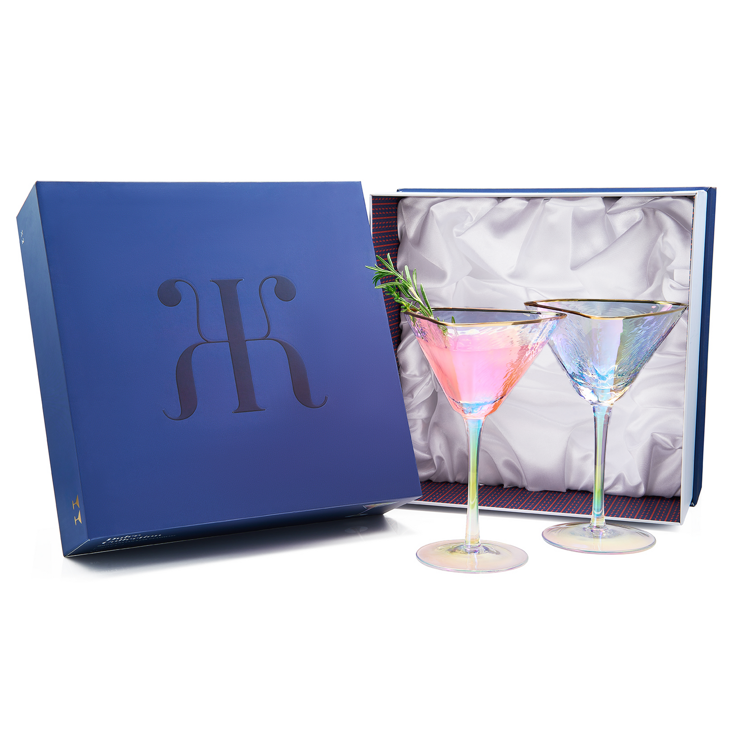 Dulce Martini Cocktail Glassware, Set of 2