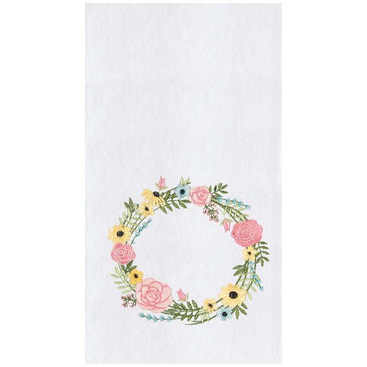 Spring Bloom Wreath Towel