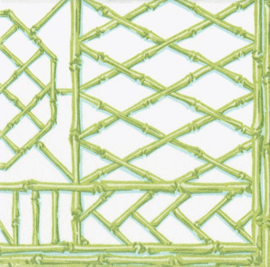 Bamboo Screen Moss Green - Lunch Napkin