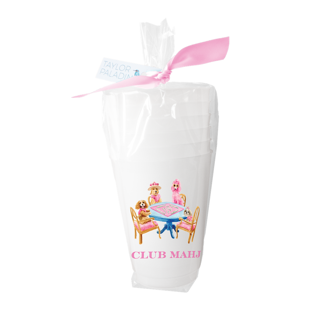 Mahjong Dogs Frosted Cup