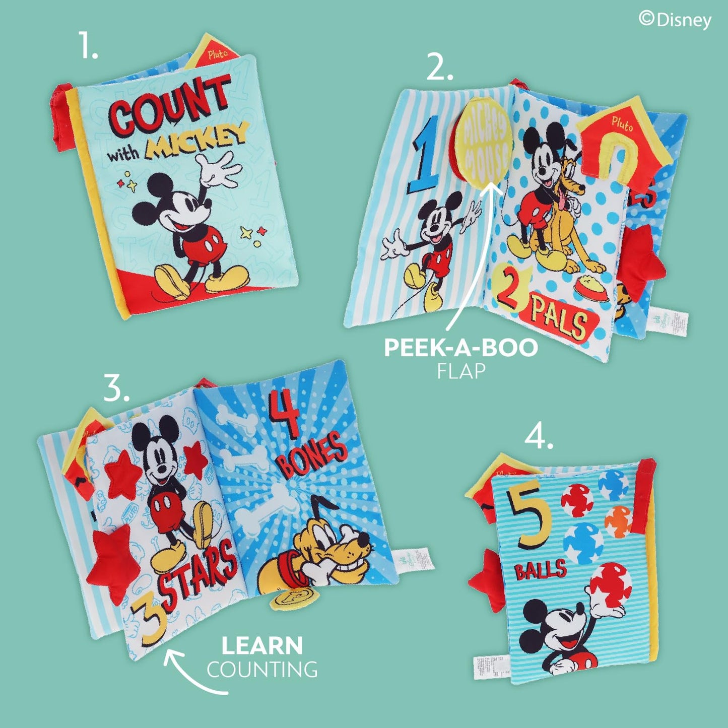 Disney - Count with Mickey Mouse Deluxe Soft Book